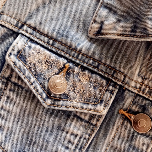 Donated Clearance or donate soon -Glam patch vest super cute high fashion vest - Picture 2 of 3